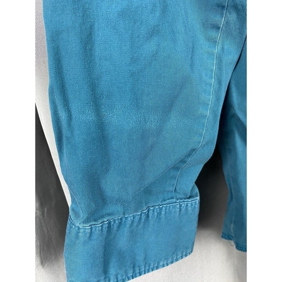 Vintage Wrangler Men's Sz M Teal X Long Tail Long Sleeve Western Shirt - Picture 6 of 14